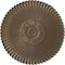 Ekena Millwork Nexus Ceiling Medallion (Fits Canopies up to 2 3/4"), Hand-Painted Warm Silver, 30"OD x 1 1/4"P CM30NEWSS - alternate 1